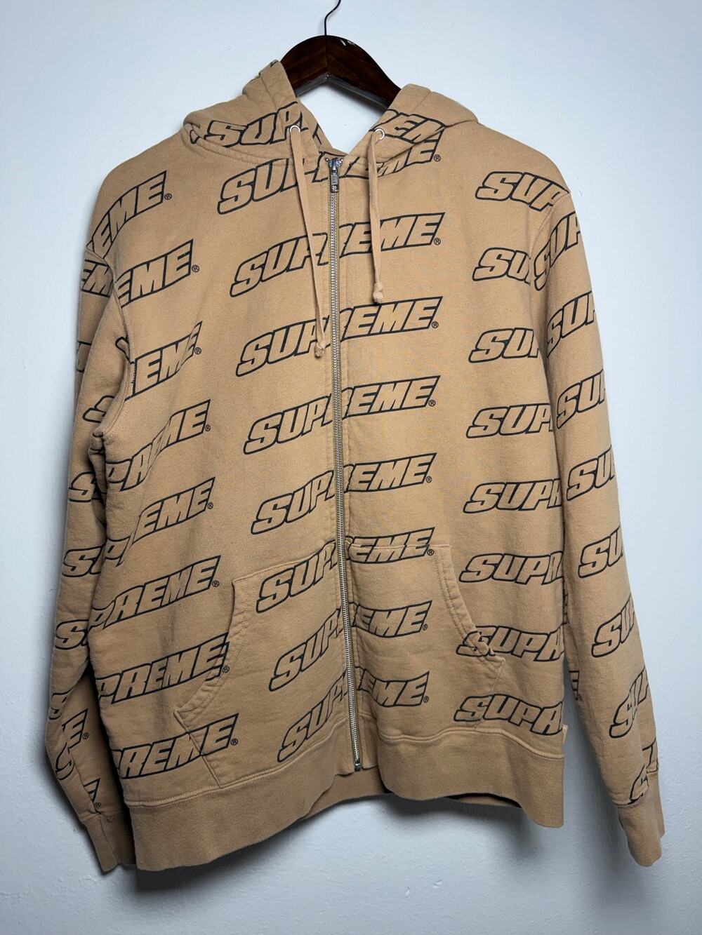 Supreme Repeat Zip Up Hooded Sweatshirt